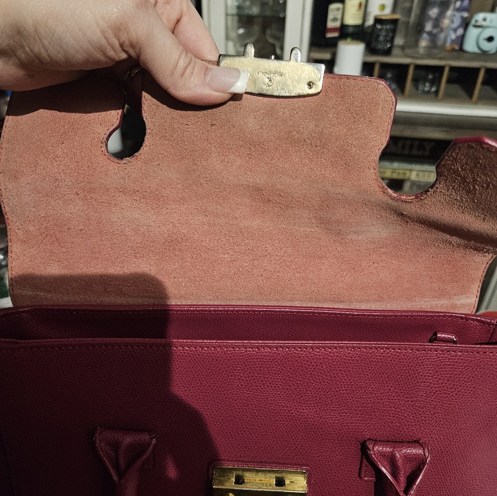Furla Fuchsia Leather Metropolis Tote - Picture 12 of 12